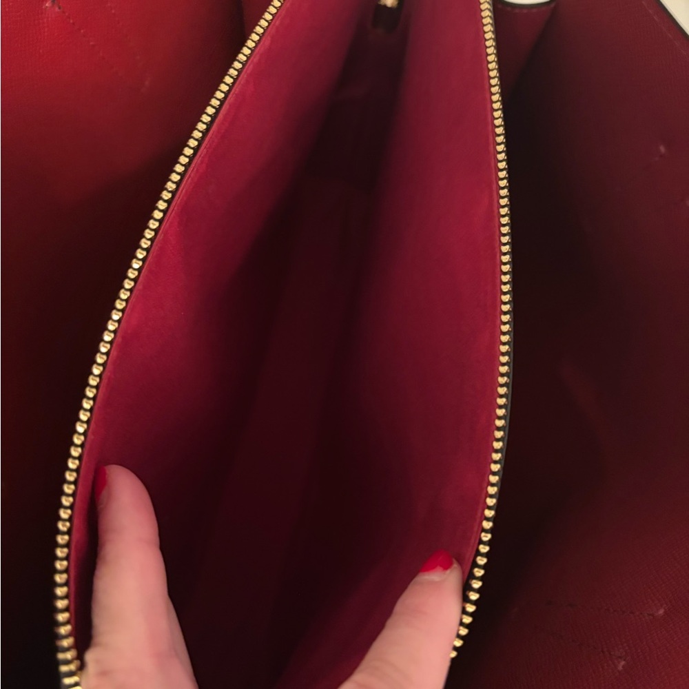 Coach Tatum Black Structured Leather Tote Carry all with Gold Accents - Picture 6 of 15